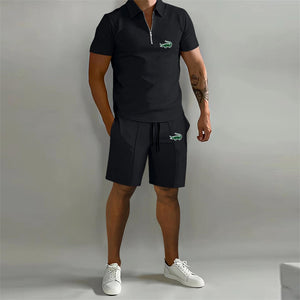 Casual Summer T-shirt Shorts Suit