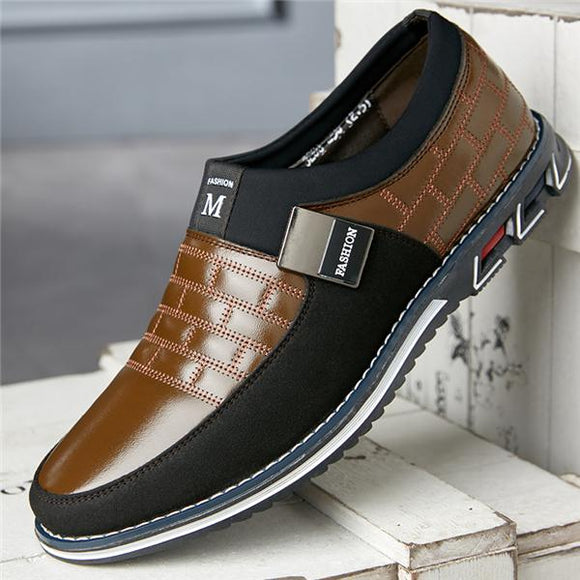 Genuine Leather Breathable Mens Casual Shoes