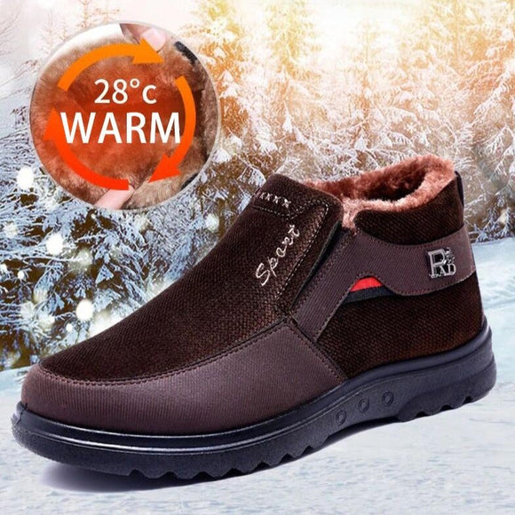 Winter Plush Slip On Snow Boots