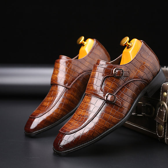 Classic Crocodile Designer Leather Shoes