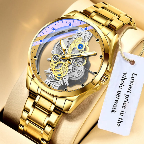 Skeleton Automatic Quartz Watch