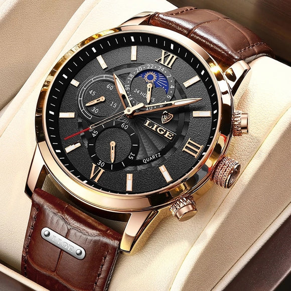 Luxury Leather Casual Quartz Watch