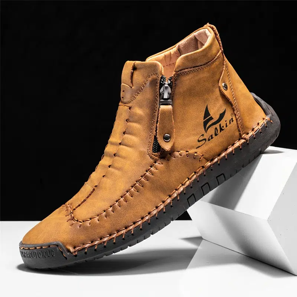 HandStitching Genuine Leather Trekking Boots
