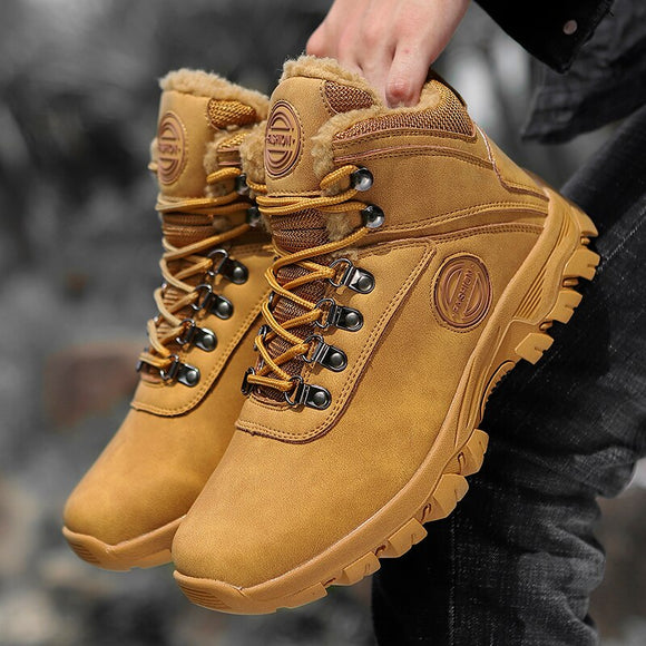 Winter Waterproof Leather Hiking Boots