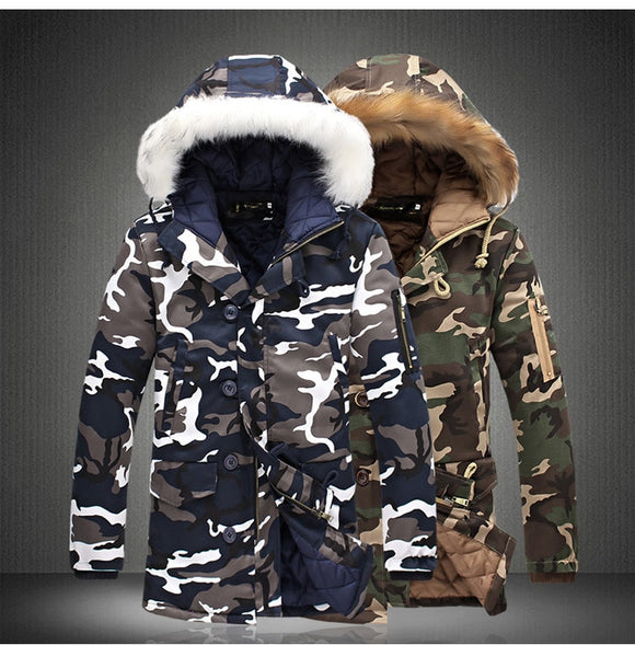Camouflage Parka Mens Winter Coat