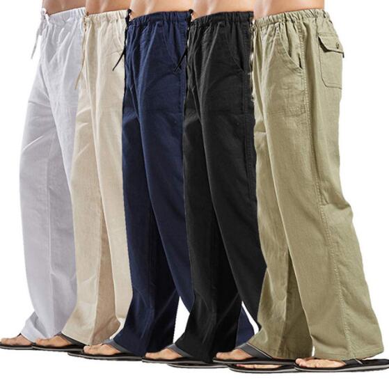 Casual Lightweight Linen Summer Pants