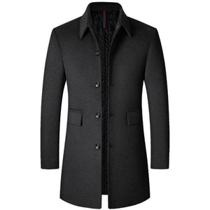 Wool Blends Winter Trench Coat