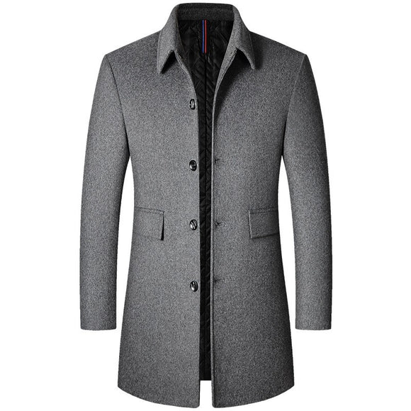 Wool Blends Winter Trench Coat