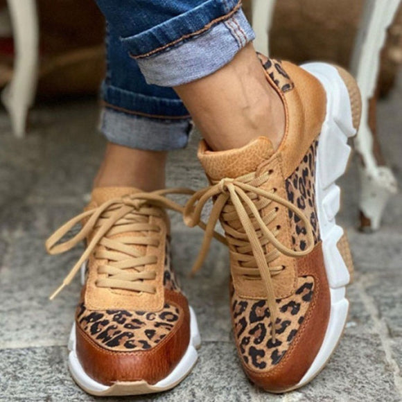 Leopard Print Womens Casual Shoes