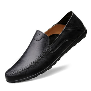 Genuine Leather Breathable Mens Loafers