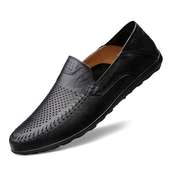Genuine Leather Breathable Mens Loafers