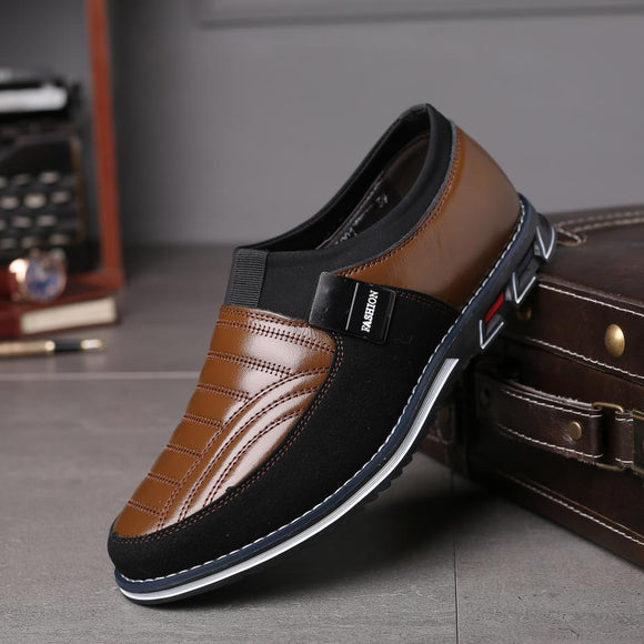 Breathable Leather Slip On Formal Shoes