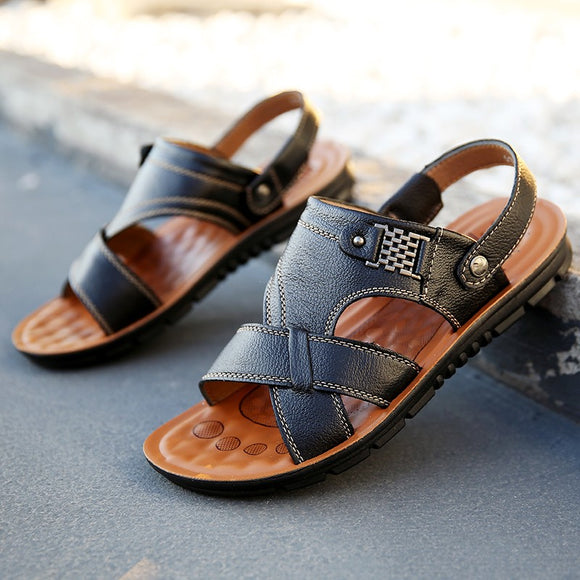 Genuine Leather Classic Soft Sandals