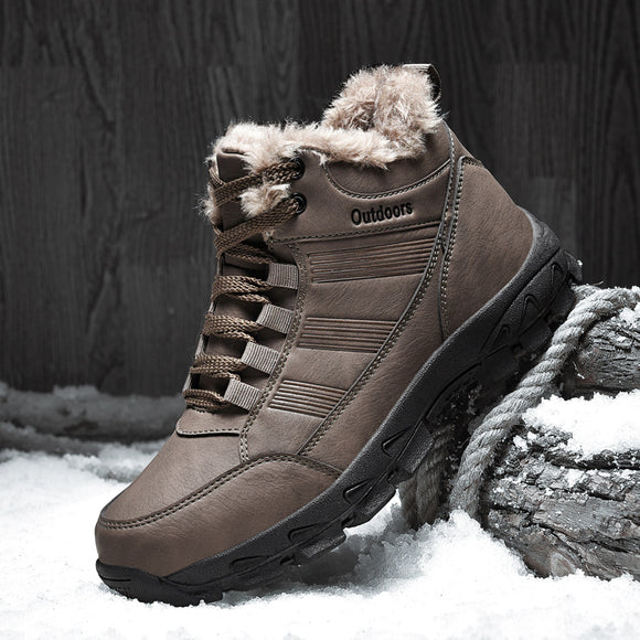 Waterproof Military Fur Snow Boots
