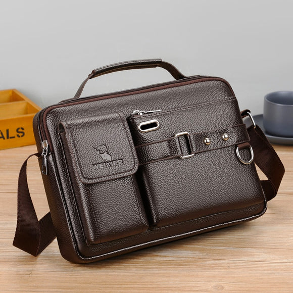 Leather Business Commuter Handbag