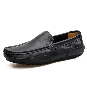 Luxury Summer Genuine Leather Mens Loafers