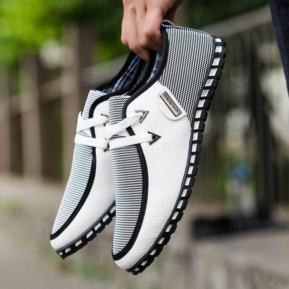 Striped Breathable Light Loafers