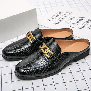 Genuine Leather Mens Half Shoes