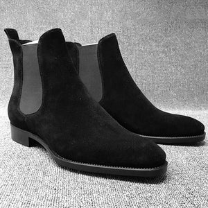 Cow Suede Mens Chelsea Boots