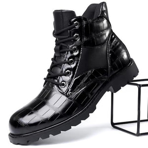 Split Leather Mens Dress Boots