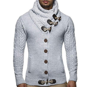 Knitted Turtleneck Casual Cardigan