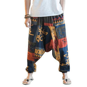 Ethnic Style Cotton Harem Pants