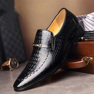Embossed Leather Dress Shoes