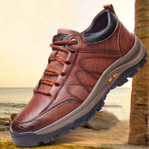 Leather Outdoor Mens Casual Shoes
