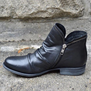 Genuine Leather Retro Womens Boots