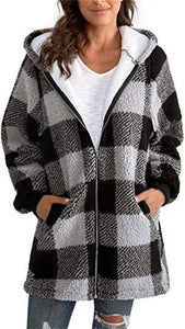 Womens Autumn Winter Fashion Plush Coat