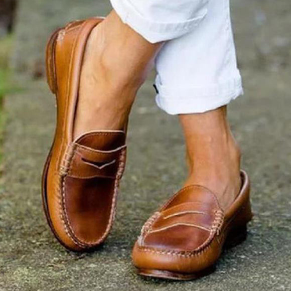 Summer Womens Leather Loafers
