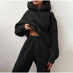 Womens Hooded Two Piece Sets