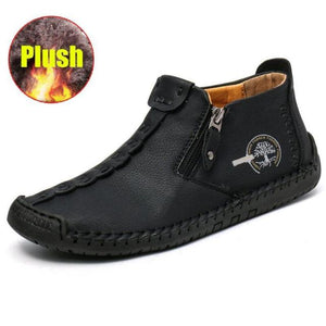 Outdoor Waterproof Leather Ankle Boots