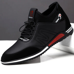 Height Increase Breathable Leather Casual Shoes