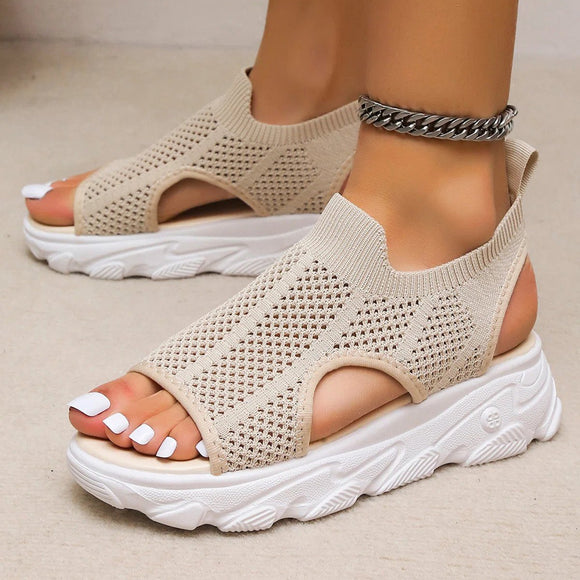 Summer Womens Knitted Breathable Shoes