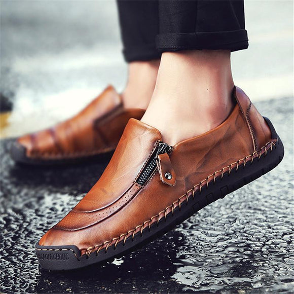 Casual Split Leather Loafers